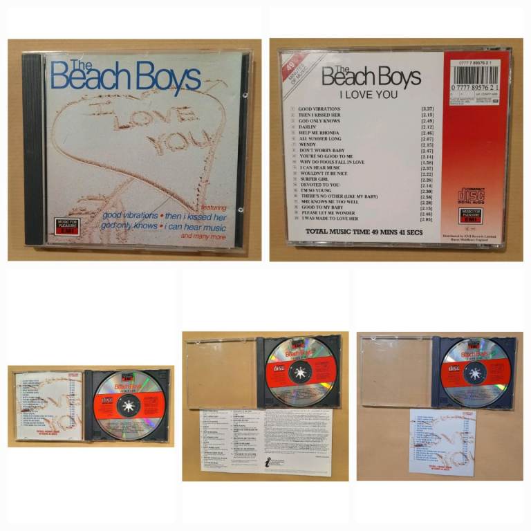 The Beach Boys I Love You CD Album 1993 EMI MFP, 20 Greatest Hits