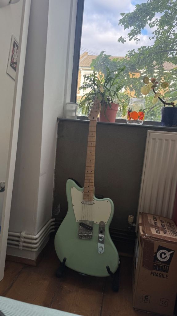 Fender Squier paranormal offset telecaster electric guitar in surf green