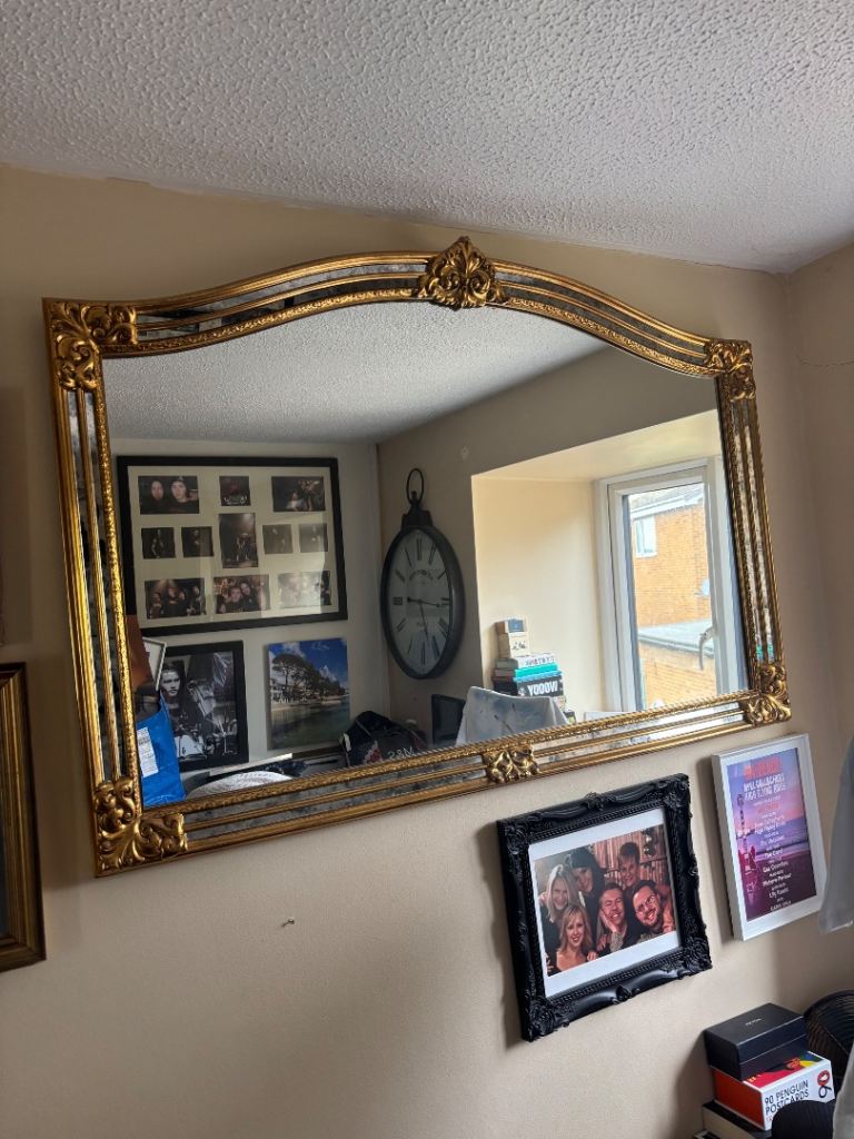 Gold Gilt Edged Mirror 