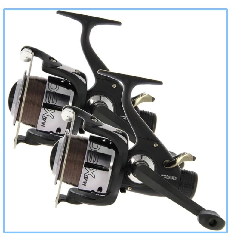 2 carp reels and 2 carp rods 