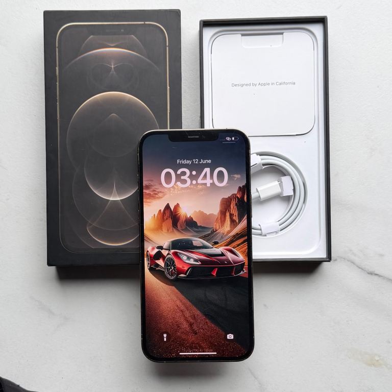 iPhone 12 Pro Max 128GB Unlocked (Good Condition) With Box & Charger