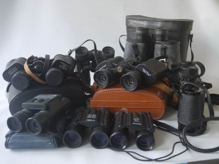 Binoculars. Various sizes.