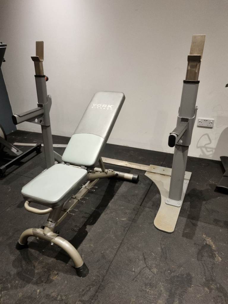 image for Squat rack and weights bench