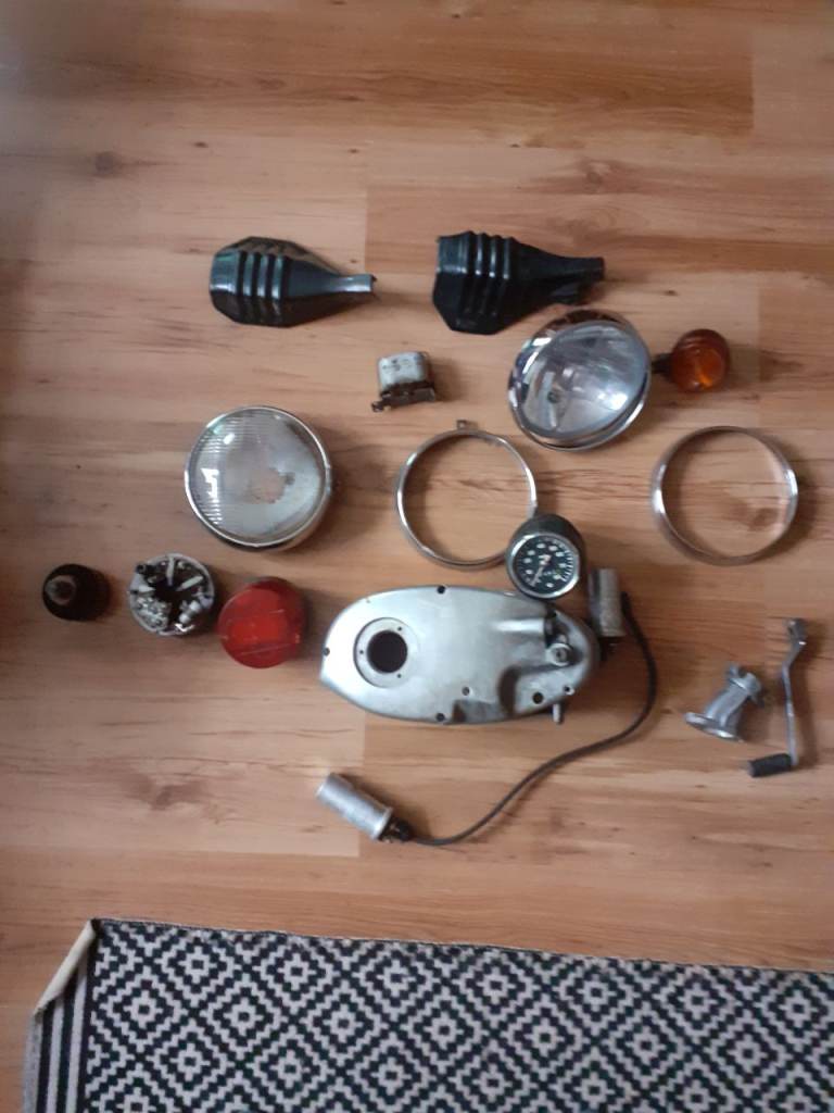 Job lot of MZ motorcycle spares 