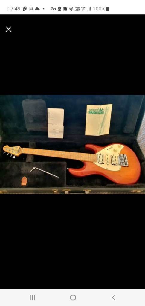 Mint Cond USA Music Man Silhouette Electric Guitar - In Original Case - 1991 - BARGAIN!!!!!!   