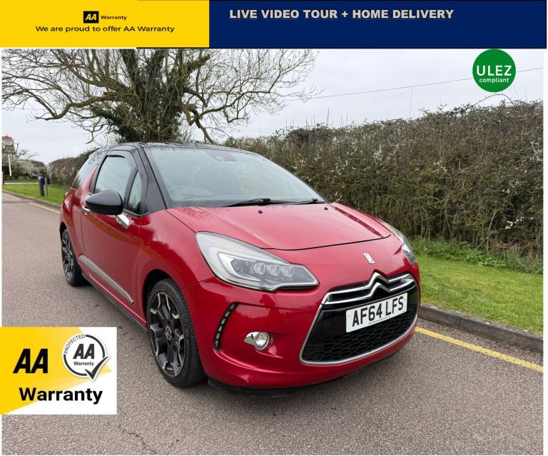 2014 Citroen DS3 1.6 THP 16V 155 DSire Plus 3dr HATCHBACK Petrol Manual