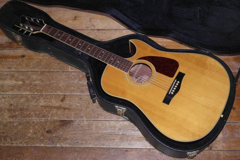 1985 Fender F 265 C cutaway dreadnought acoustic made in Japan