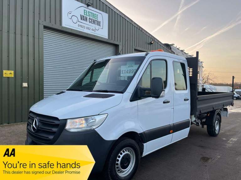2022 Mercedes-Benz Sprinter 3.5t Progressive Crew Cab Tipper CHASSIS CAB DIESEL Manual