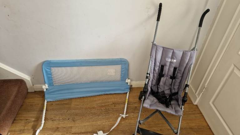 Toddler bed rail and cuggl buggy
