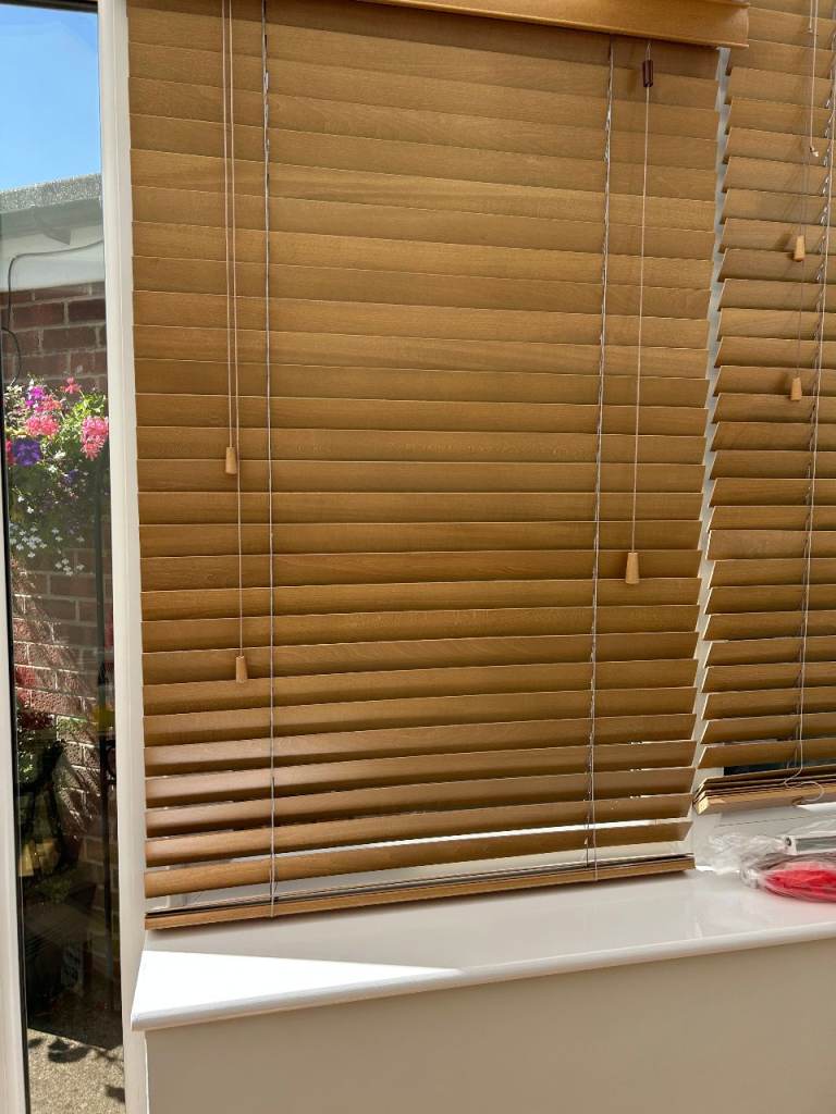 Wooden Venetian Blinds - Good Condition