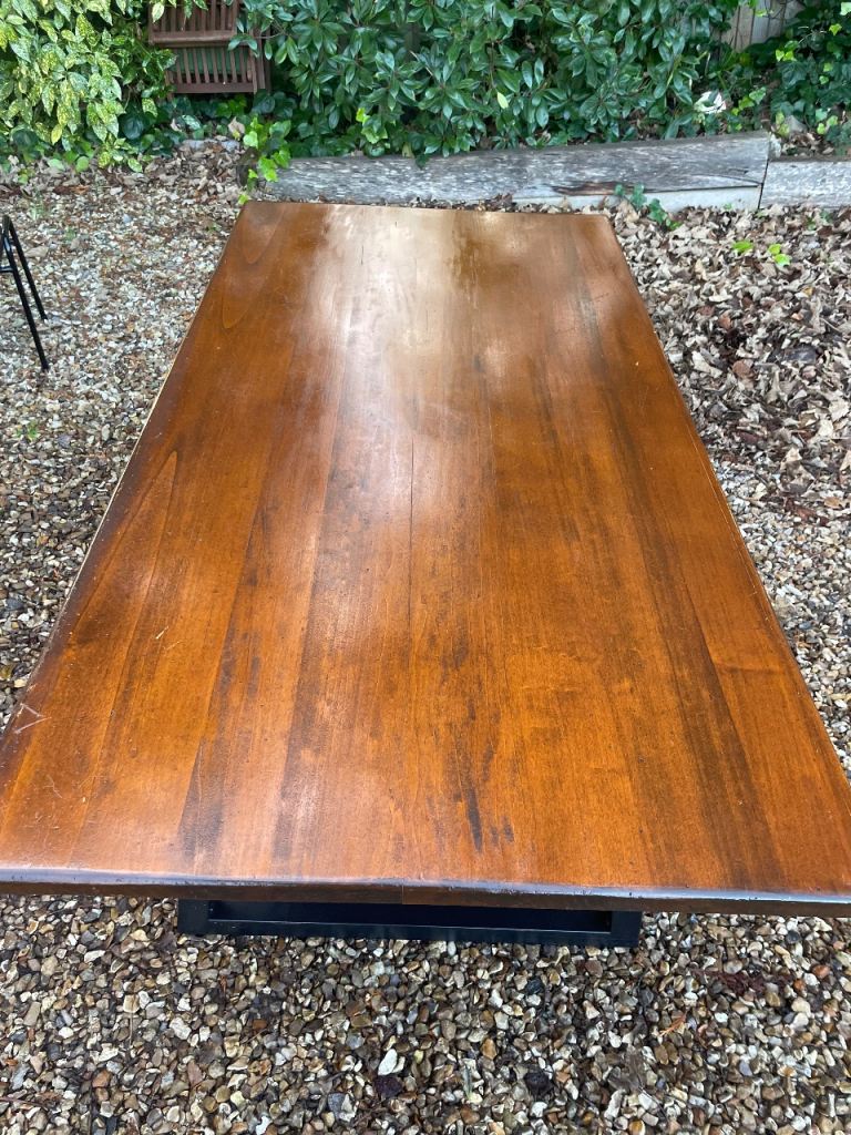 John Lewis vintage antique style industrial dining table 