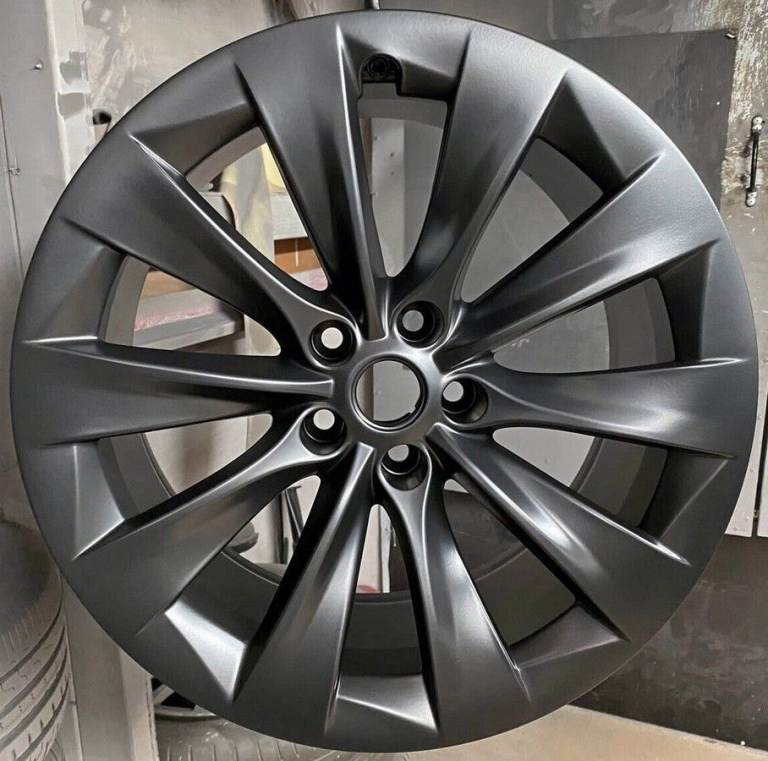 R510GS Swap TESLA MODEL X 4x 20'' GENUINE SLIPSTREAM SATIN SONIC GREY ALLOY WHEELS