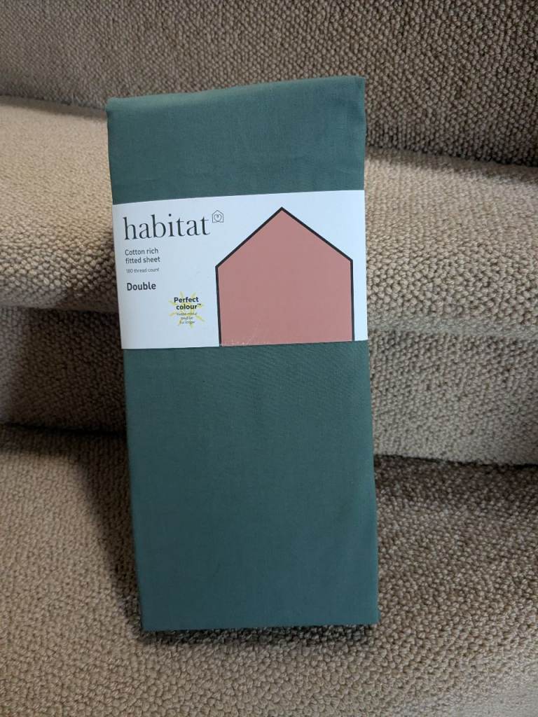 Habitat Double Fitted Sheet 