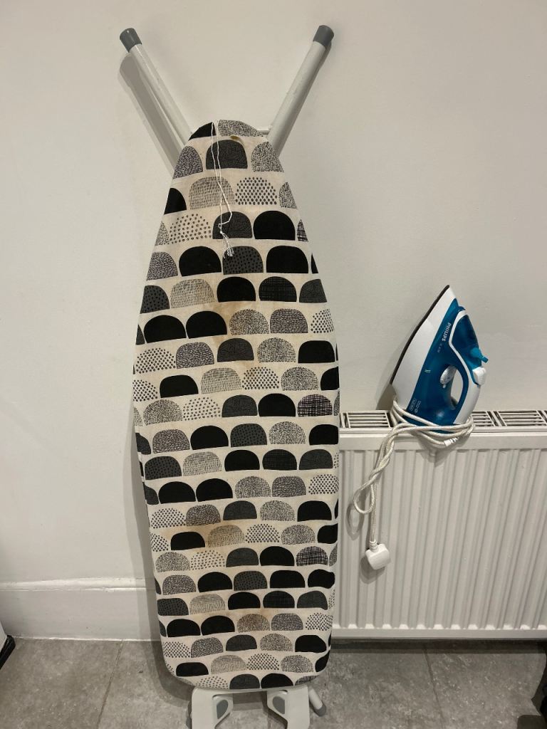 Ironing board and iron FREE