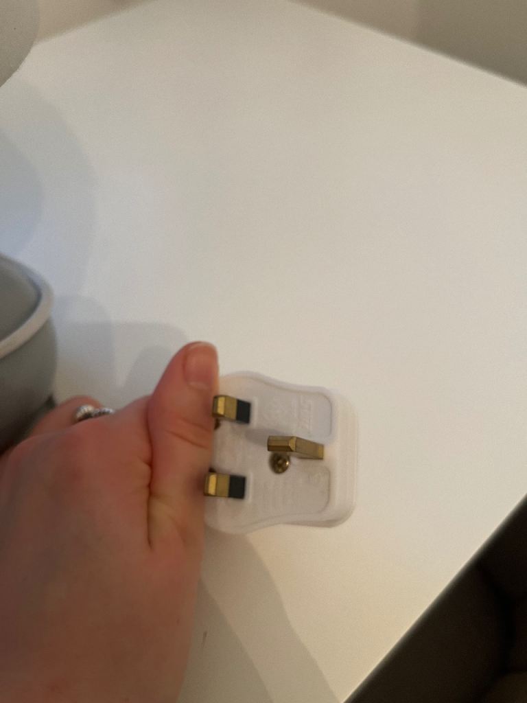 Grey lamp for table / bedside 