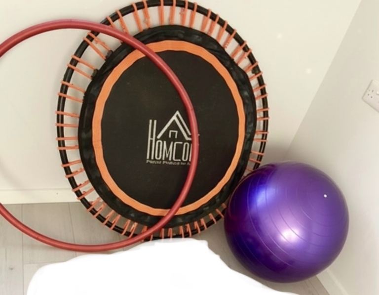 Home Gym Fitness Rebounder Weighted Exercise Hoop Pilates Ball - From £4 - BANGOR