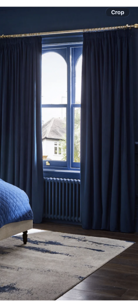 Navy blue home interior decoration 