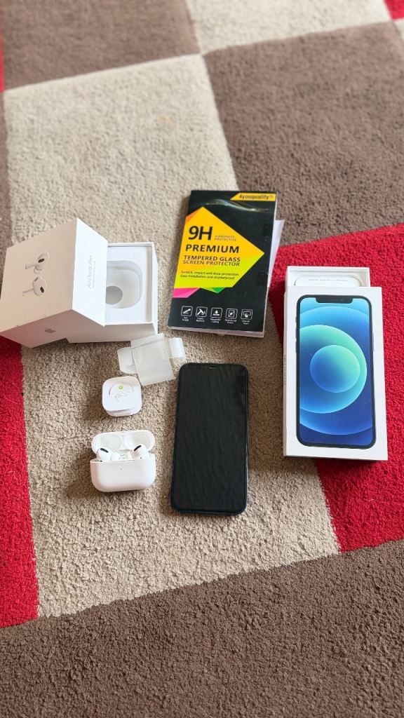 Apple iPhone 12 Blue 128gb - Screen Protector Included