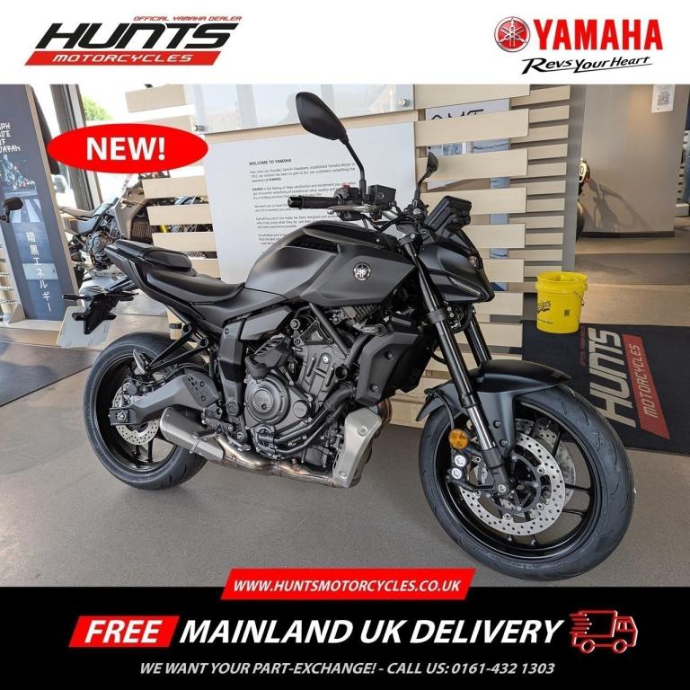 NEW Yamaha MT07 Y-AMT Auto (Tech Black). £7,495 On The Road (No Added Fees)