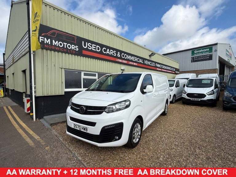 2020 70 VAUXHALL VIVARO 1.5 TURBO D 2900 SPORTIVE PANEL VAN 5DR DIESEL MANUAL L2