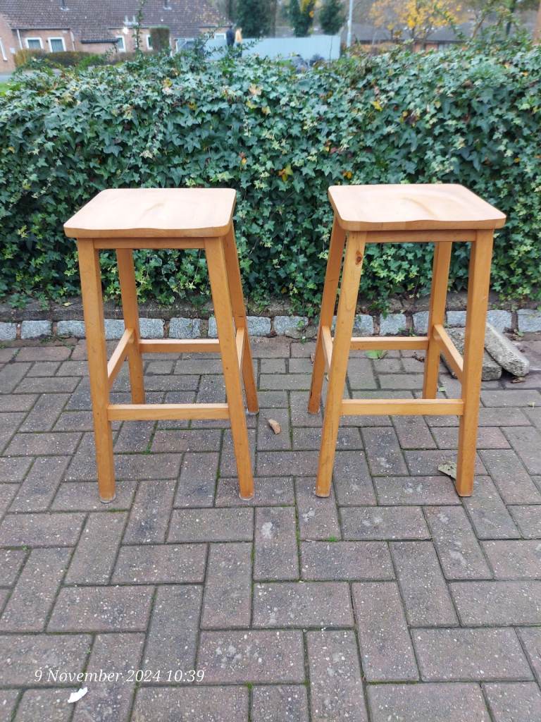 Pair of tall bar stools