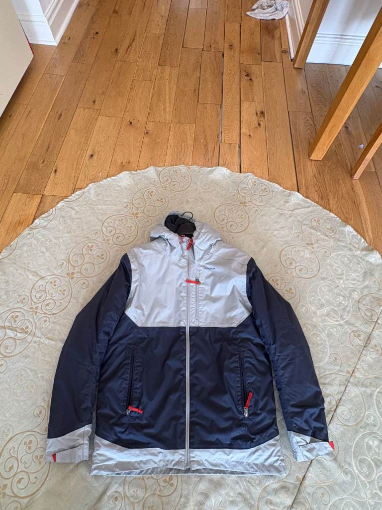 Decathlon parka / Two-Tone Padded Jacket - Blue/Grey, Good Condition