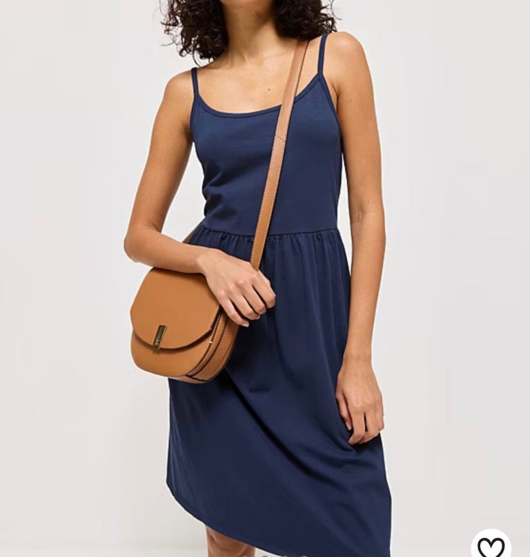 Navy Jersey Strappy Mini Sundress Size:16 Colour:Navy