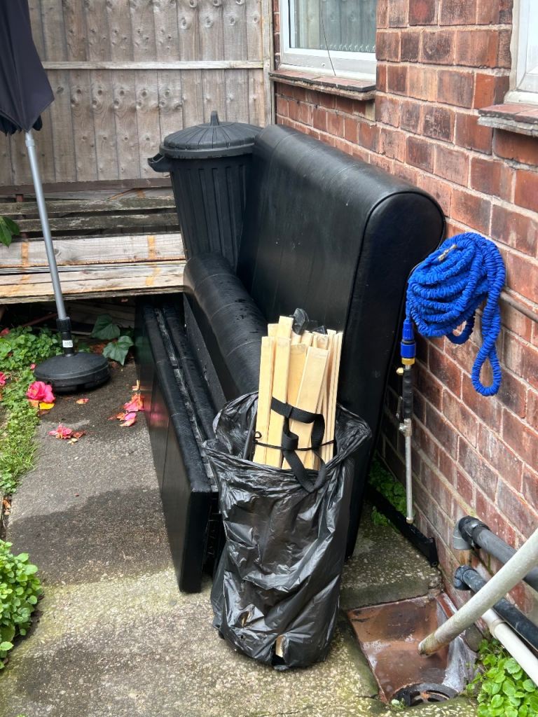 King size leather bed 