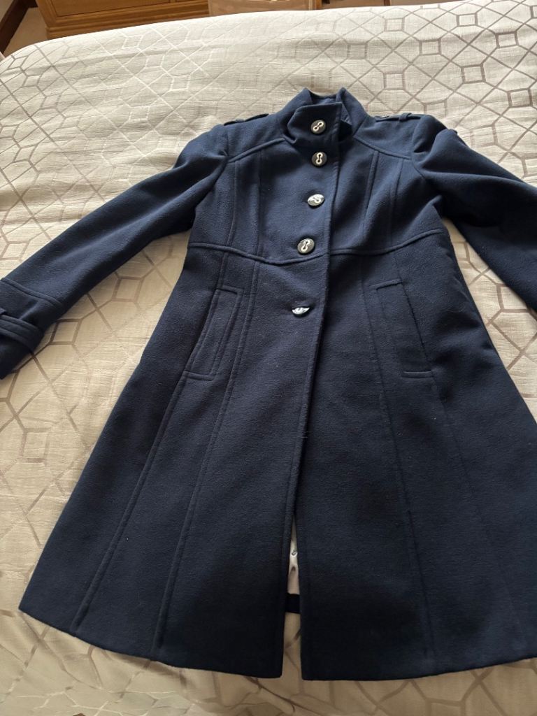 Navy Blue Women's Winter Coat – Great Condition