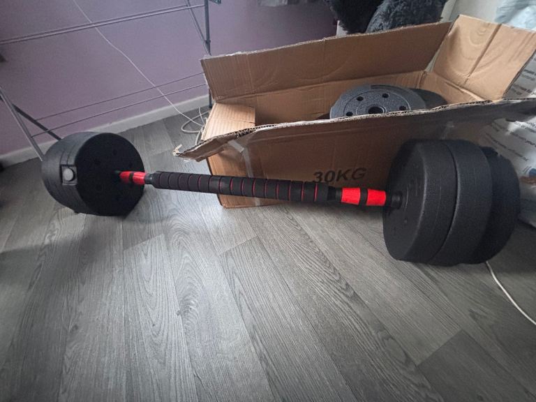New adjustable dumbbell/barbell weights 30kg