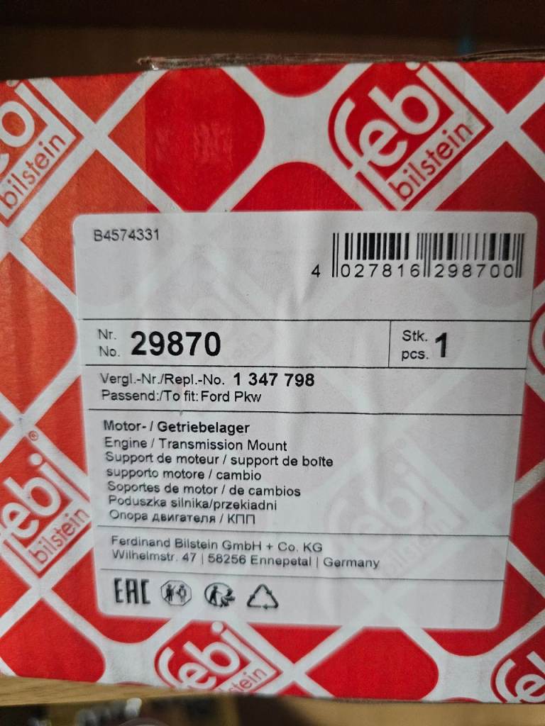 image for Ford focus engine mounts      febi  swag