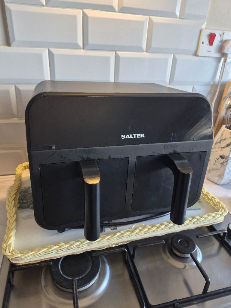 Salter Dual Basket Air Fryer – Black, Good Condition