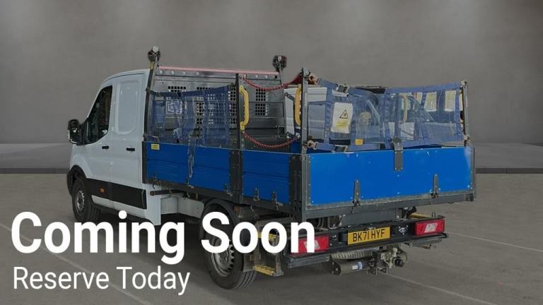2021 71 REG  FORD TRANSIT ALLOY TIPPER 350 RWD EURO 6 DOUBLE CAB TOOL STORAGE