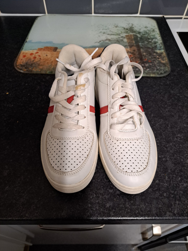 Girls white trainers size 4