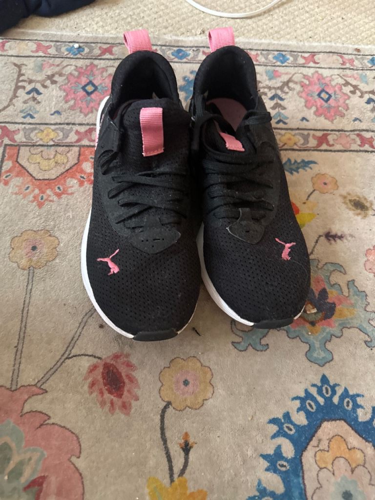 Puma Black & Pink Trainers – Good Condition