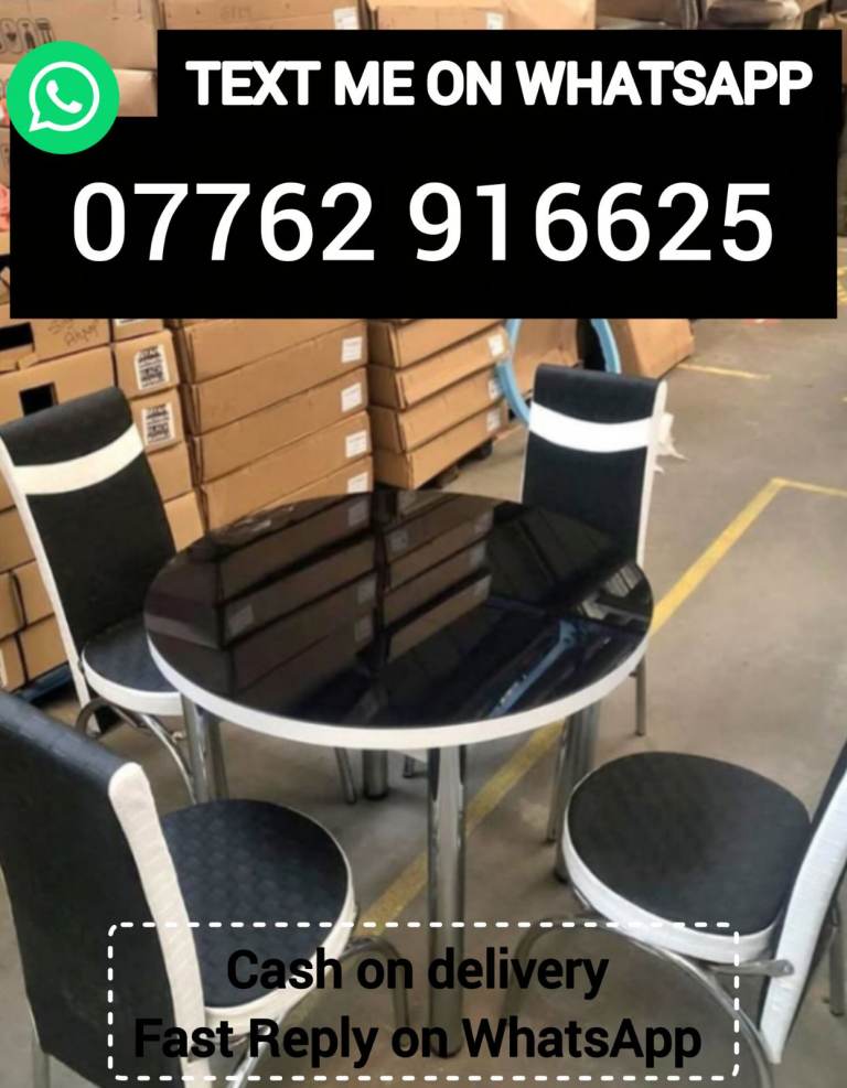 Brand new dining table with chairs.