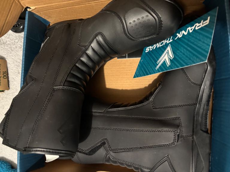 men new boots motorbike only try on 