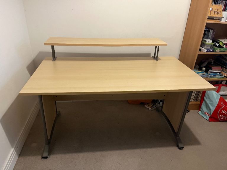 Office desk with shelf