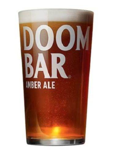 SET OF 12 DOOM BAR AMBER ALE PINT GLASSES