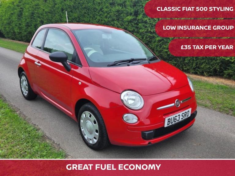 2013 Fiat 500 1.2 Pop 3dr [Start Stop] HATCHBACK Petrol Manual
