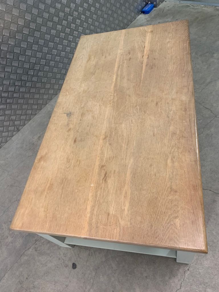 Neptune Chichester solid oak top kitchen dining lounge large coffee ...