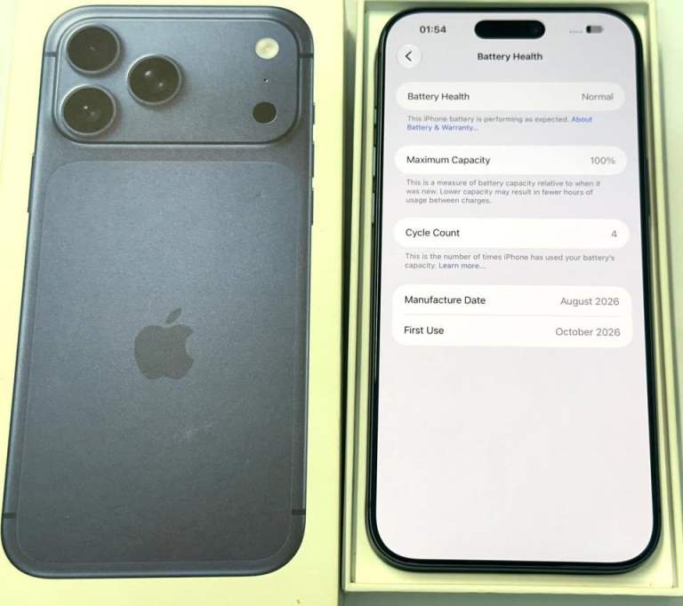 Apple iPhone 17 Pro Max Deep Blue 256GB Brand New Condition Battery 100 ...
