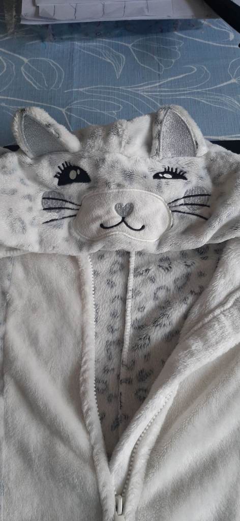 Snow leopard onesie age 12-13