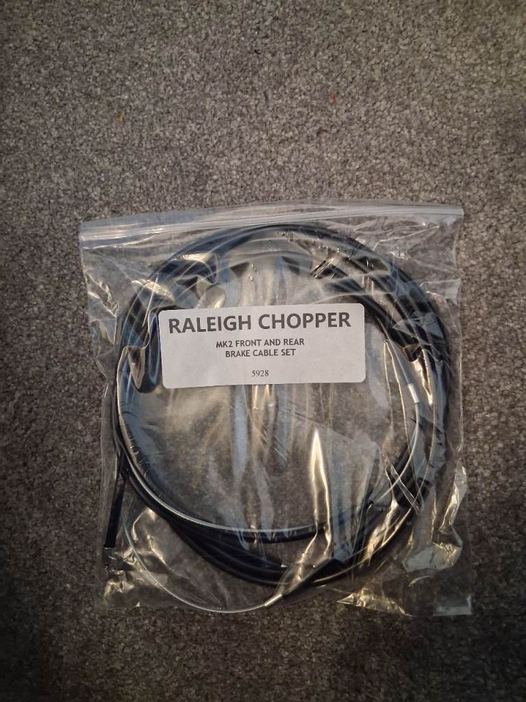 Raleigh chopper mk 2 front and rear brake cables aberbargoed