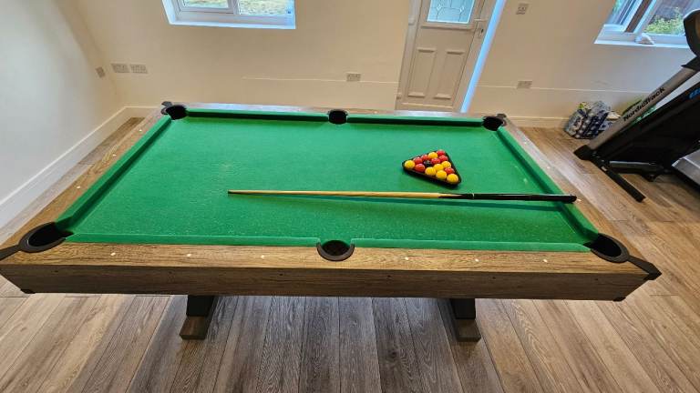 Full Size Pool Table with Accessories – Good Condition