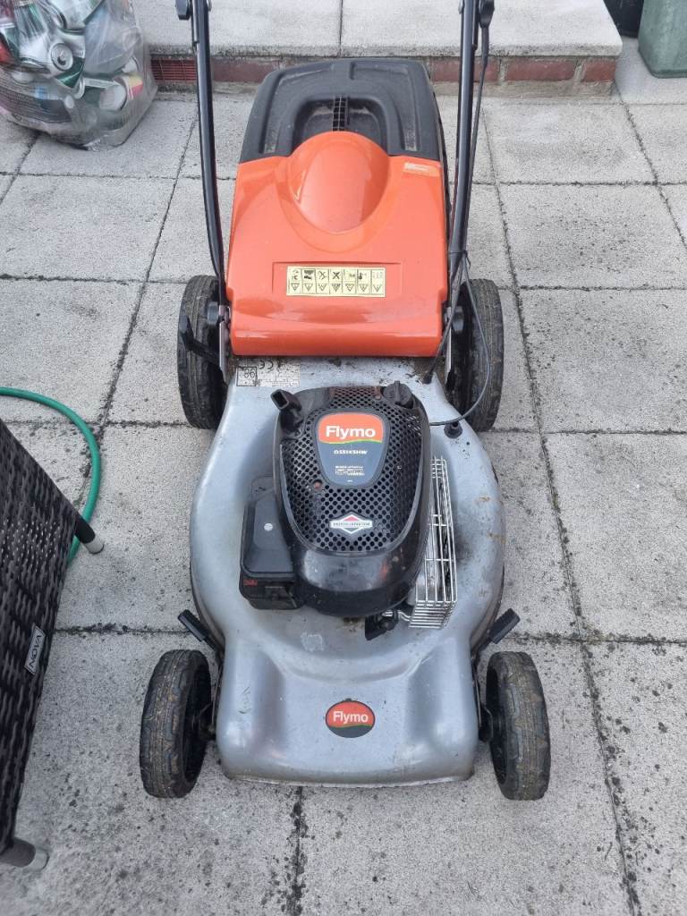 Flymo petrol lawnmower