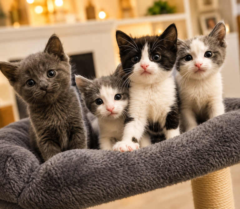 🐾 Four Beautiful Kittens Looking for Loving Homes 🐾
