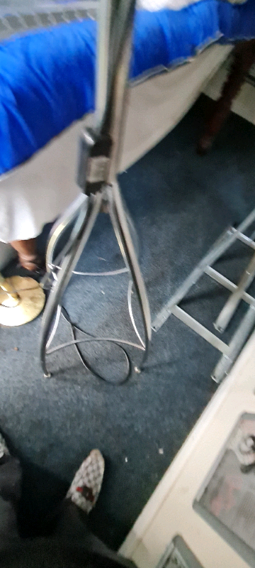 image for Tall Theatre chrome free standing light