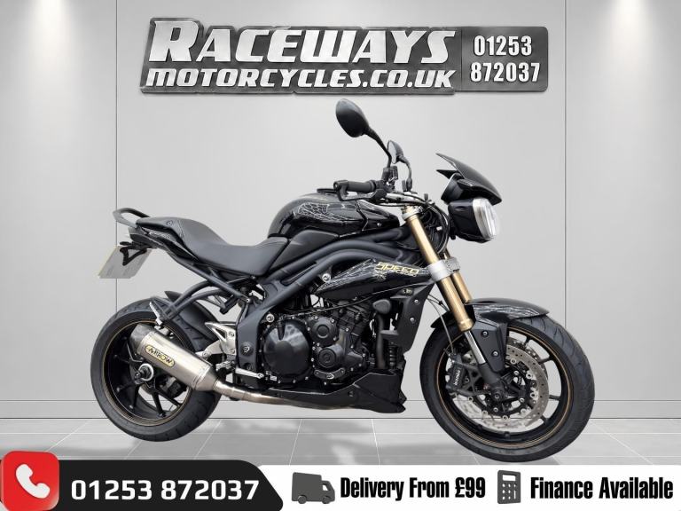 TRIUMPH SPEED TRIPLE 1050 ABS 2013 13 REG 23,879 MILES BLACK USED MOTORCYCLE