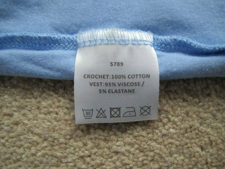 Ladies cotton lacy top crochet  design by Autonomy 